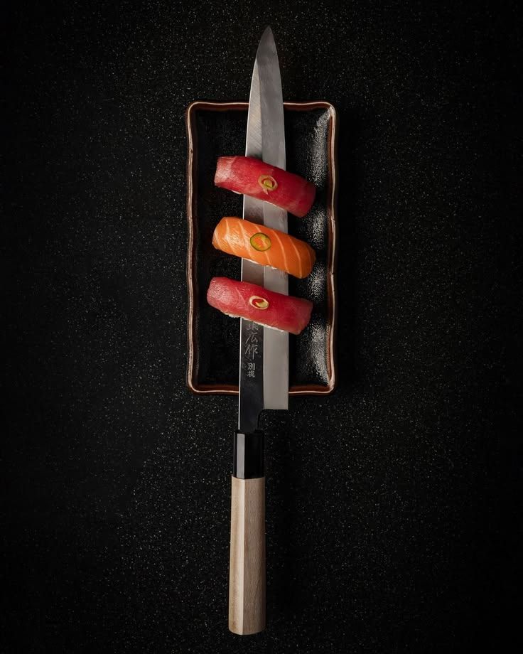 Nigiri e coltello giapponese